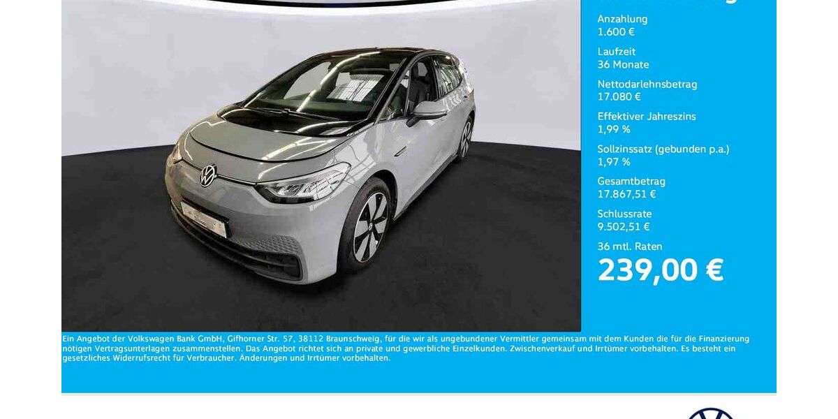 VW ID.3 29.324 km 18.611 &euro; Unna 59423
