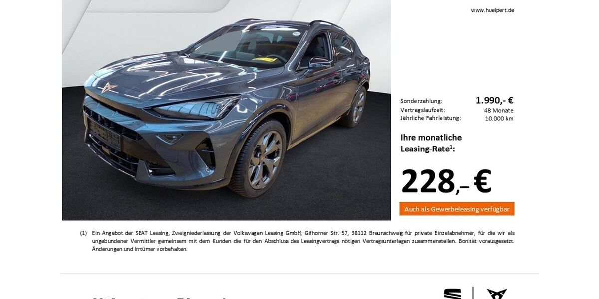 Cupra Formentor 16.395 km 31.778 &euro; Dortmund 44269