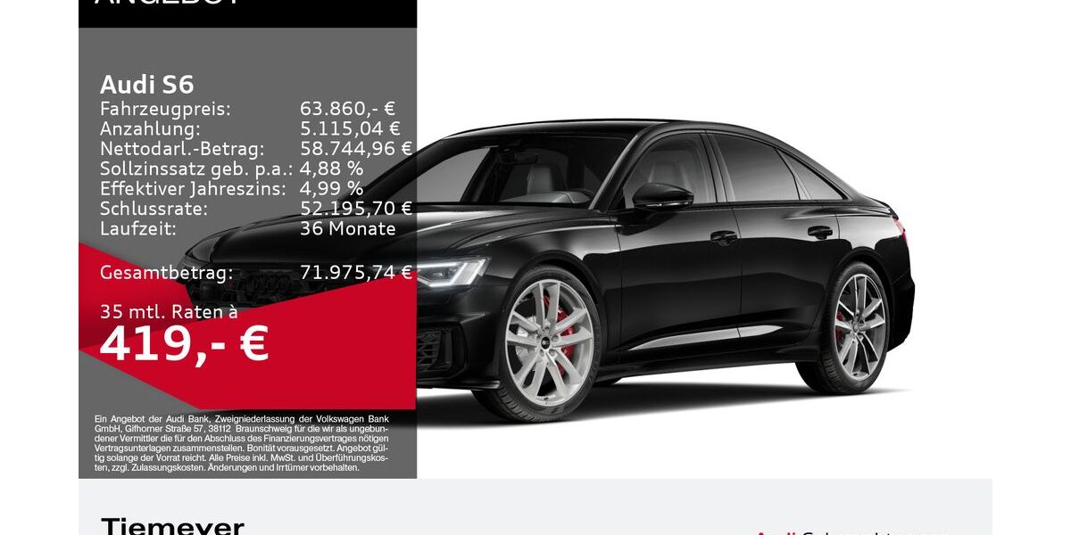 Audi S6 15.324 km 62.860 &euro; Remscheid 42897