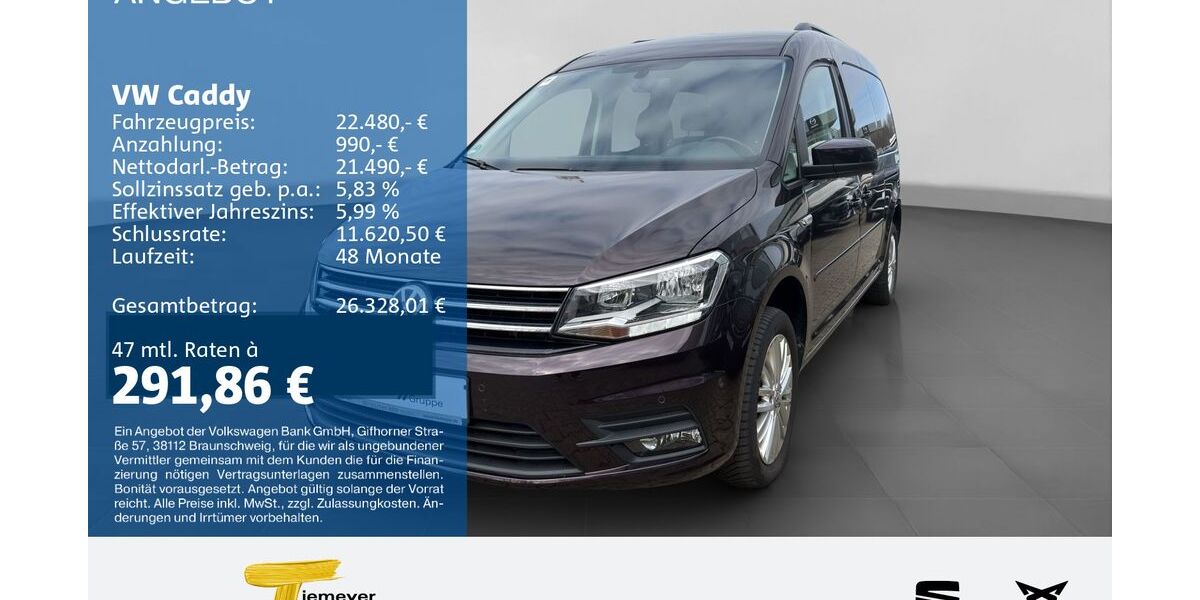 VW Caddy 51.304 km 21.920 &euro; Lüdenscheid 58513