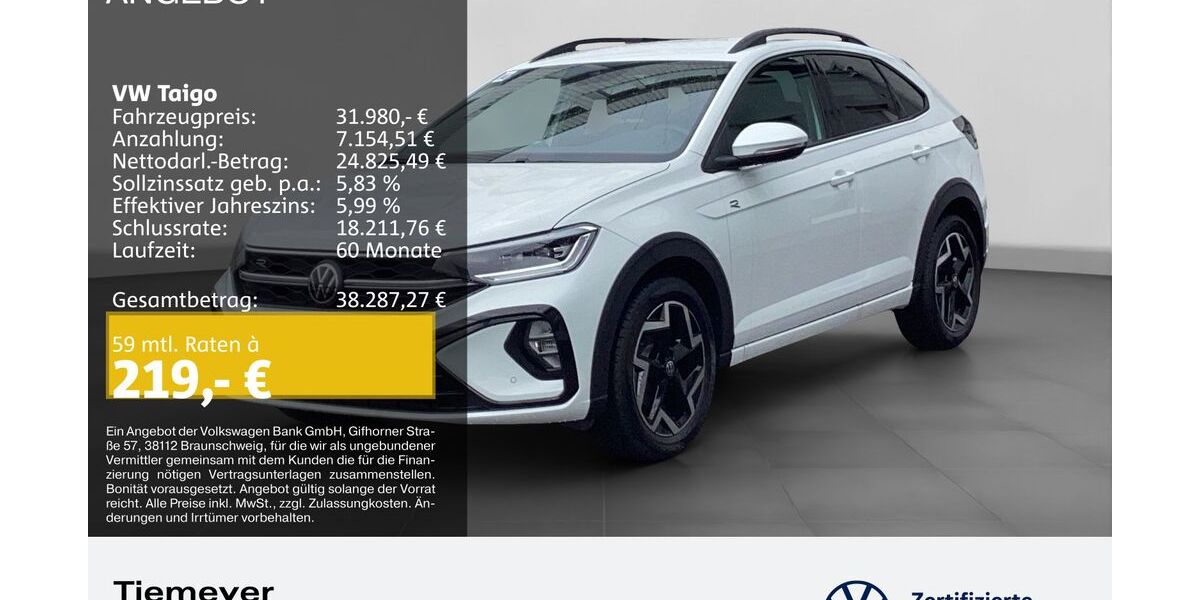 VW Taigo 2.999 km 30.980 &euro; Bochum 44892