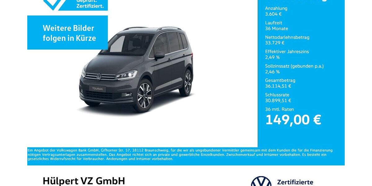 VW Touran 11.118 km 37.333 &euro; Dortmund 44141