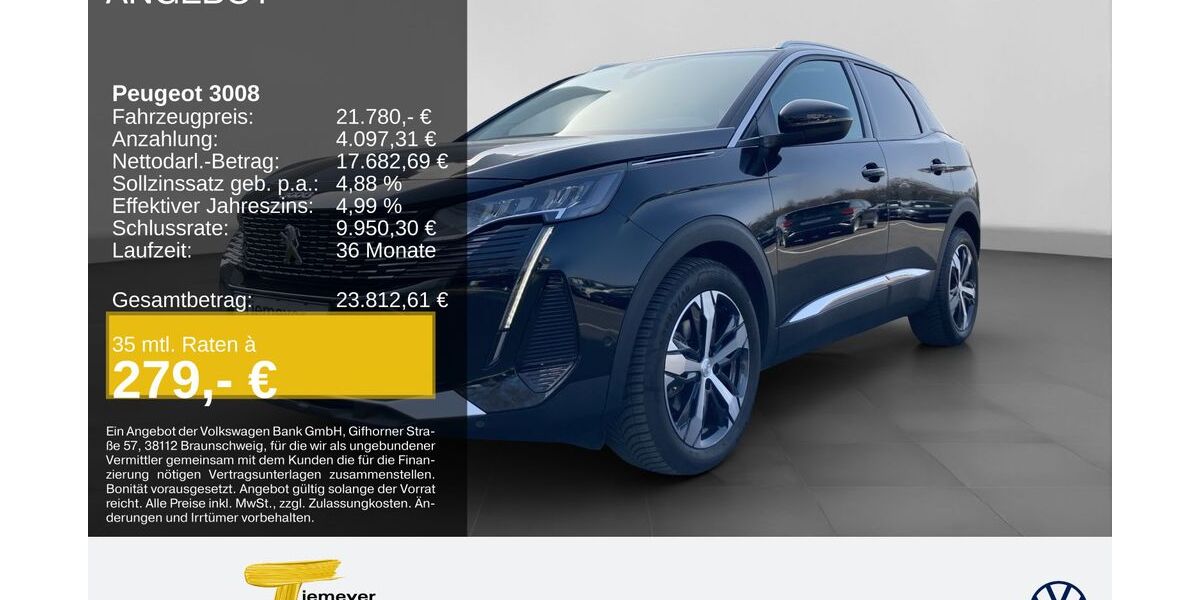Peugeot 3008 44.324 km 20.980 &euro; Bochum 44892