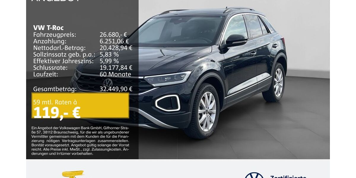 VW T-Roc 11.361 km 25.280 &euro; Remscheid 42897
