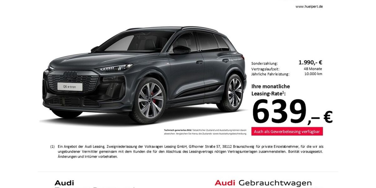 Audi Q6 e-tron 7.066 km 69.859 &euro; Dortmund 44143