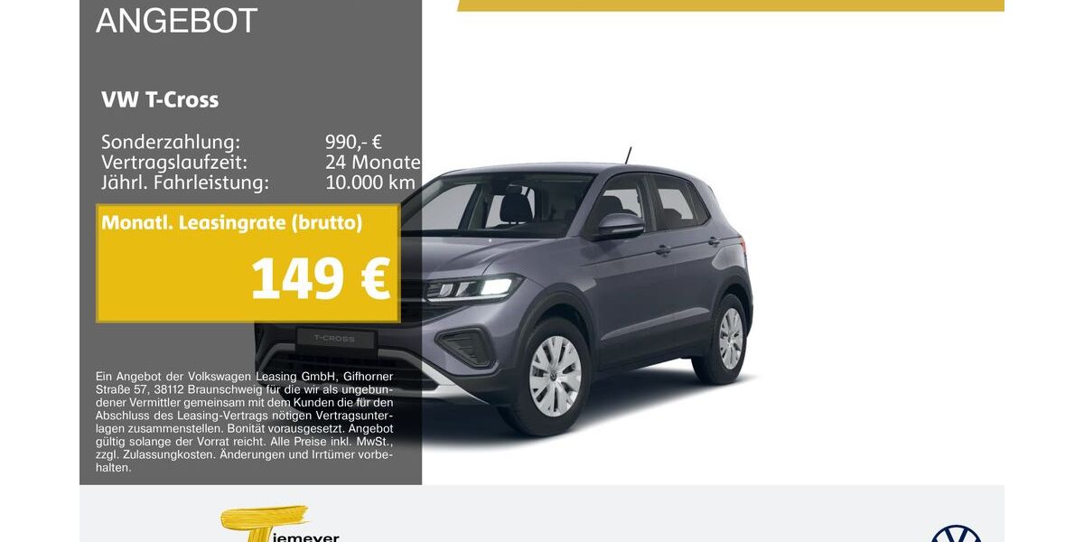 VW T-Cross 2.831 km 18.990 &euro; Lüdenscheid 58507