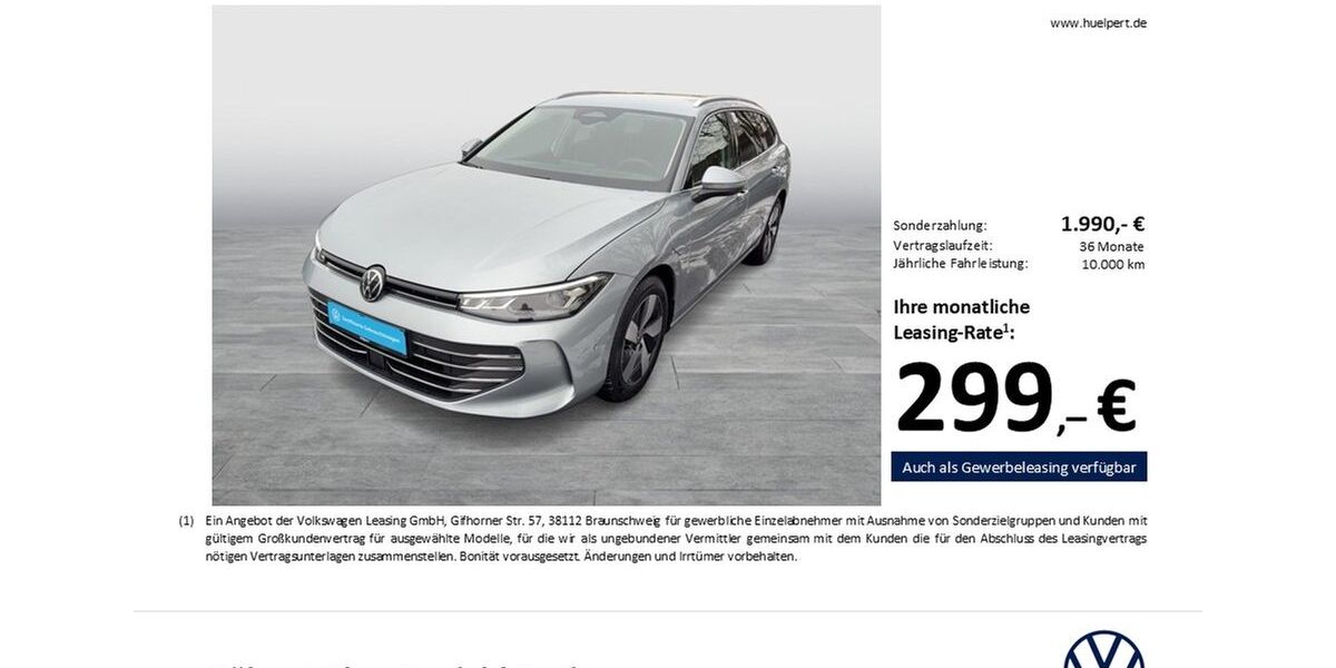 VW Passat Variant 7.207 km 36.459 &euro; Dortmund 44379