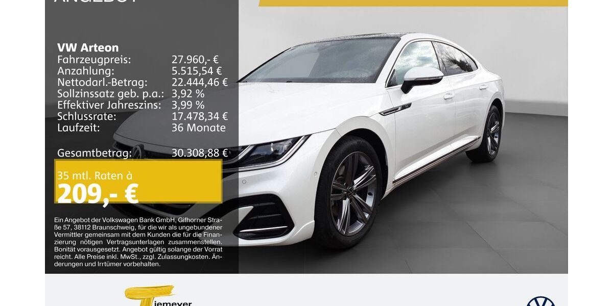 VW Arteon 63.560 km 27.690 &euro; Bochum 44892