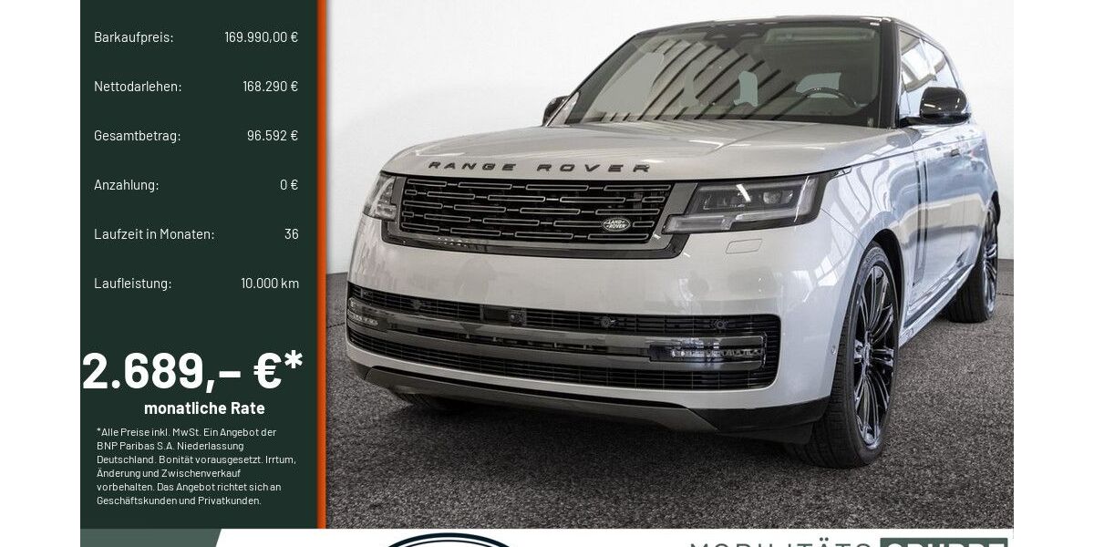 Land Rover Range Rover 8.500 km 165.990 &euro; Lüdenscheid 58507
