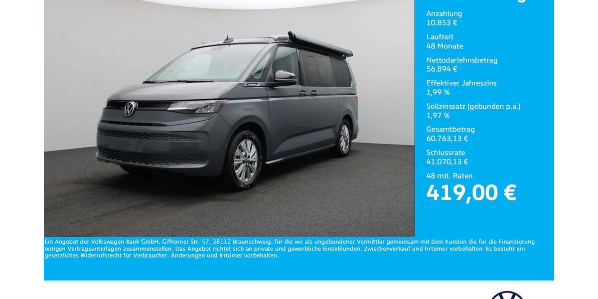 VW T7 California 9.855 km 67.287 &euro; Dortmund 44379